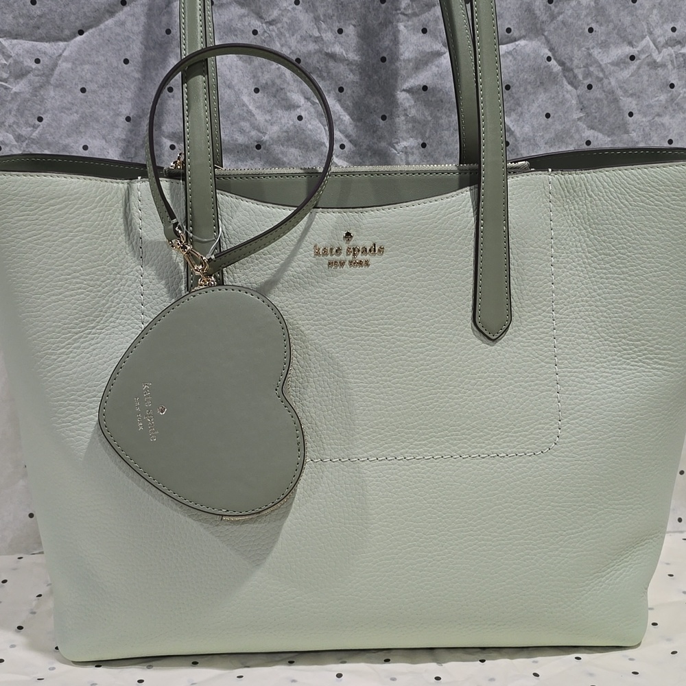 Kate Spade Cece Tote Set, Light Olive - Picture 7 of 11